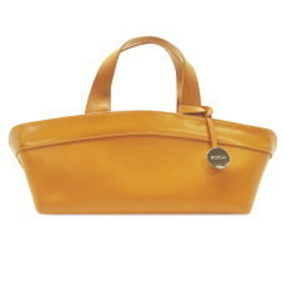 Furla Handbag Golden Brown Leather